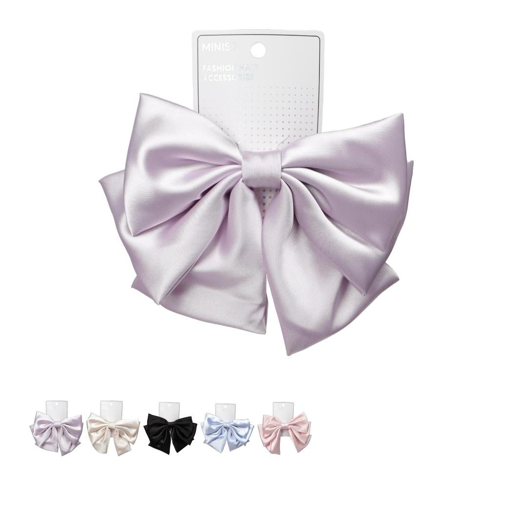 Elegant Satin Bow Hair Clip - Random Colour
