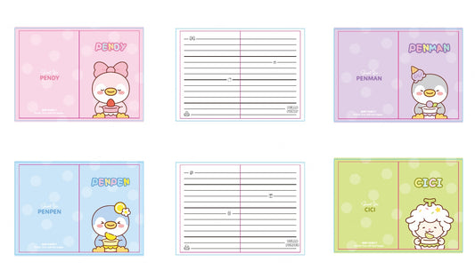 Mini Family Series 4-Piece Small Stitch-bound Book Set (24 Sheets)