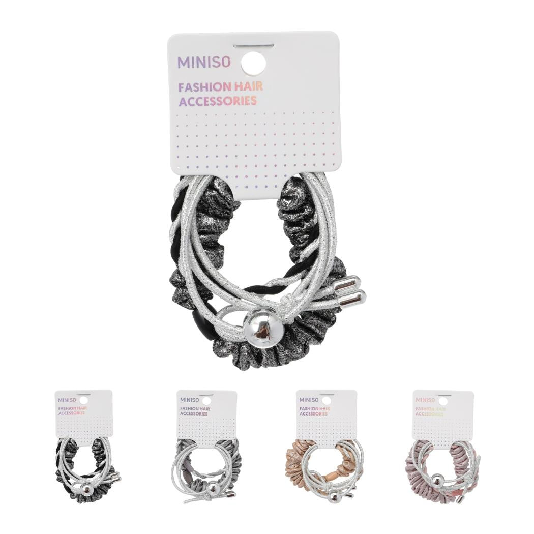 Korean Style Hair Ties (4 pcs) (Random Design)