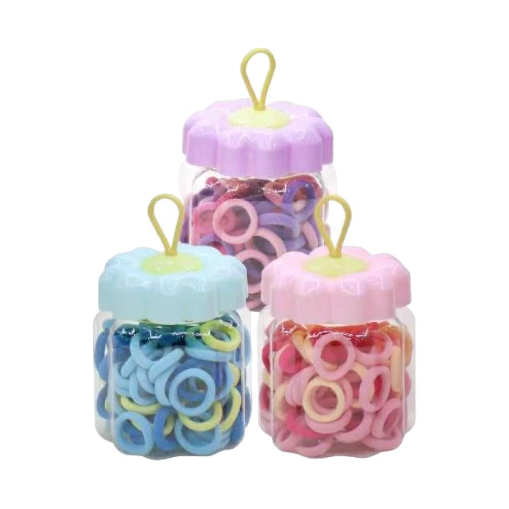 Basic Series Hair Ties (80 pcs) (Random Design)
