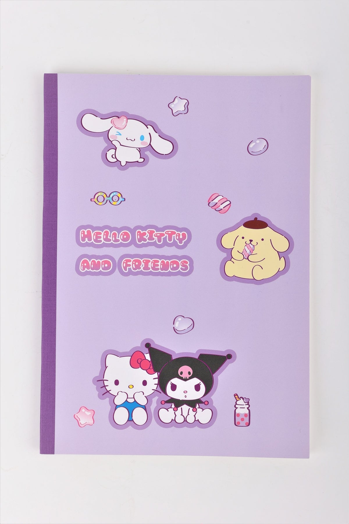 Hello Kitty and Friends Sweet Factory Collection B5 Glue-bound Book (40 Sheets, Purple)