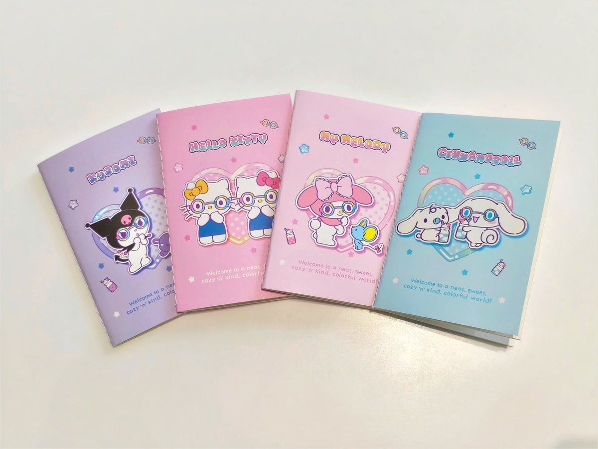 Hello Kitty and Friends Sweet Factory Collection Stitch-bound Book Set (20 Sheets, 4 Pcs)