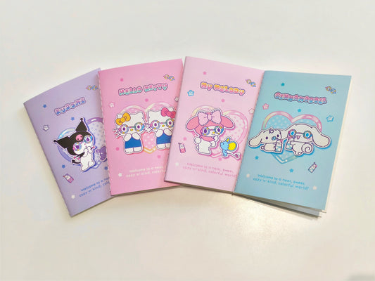 Hello Kitty and Friends Sweet Factory Collection Stitch-bound Book Set (20 Sheets, 4 Pcs)