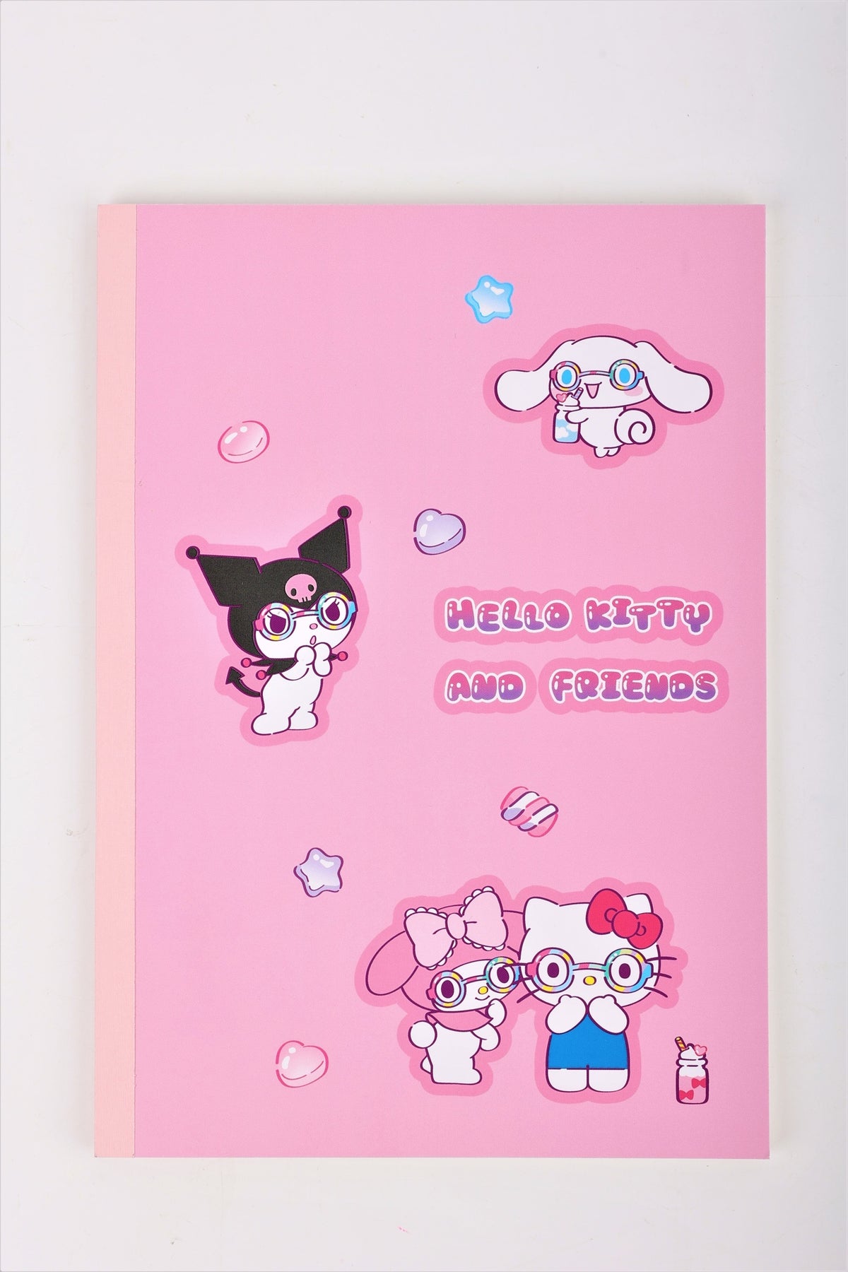Hello Kitty and Friends Sweet Factory Collection B5 Glue-bound Book (40 Sheets, Pink)
