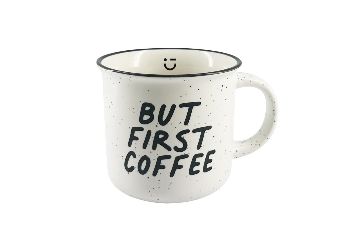 Black & White Collection Ceramic Mug with Handle 380ml (Random Design)