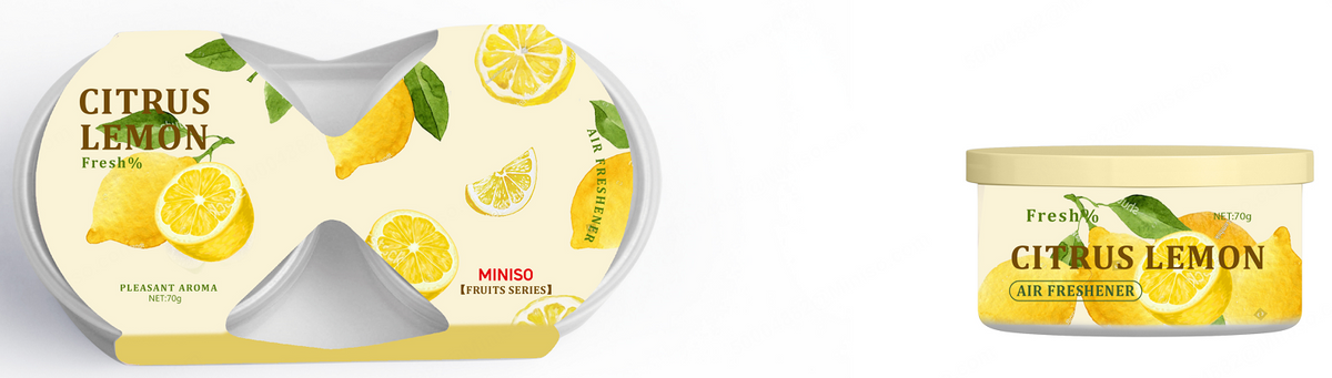 Fruit Series Air Freshener (2pcs)(Lemon)
