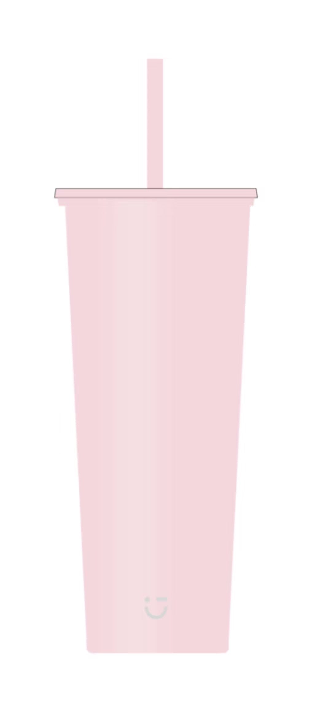 Light & Enjoy Series Single Wall Straw Bottle 850mL (Pink)