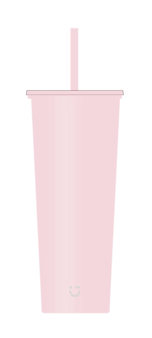 Light & Enjoy Series Single Wall Straw Bottle 850mL (Pink)
