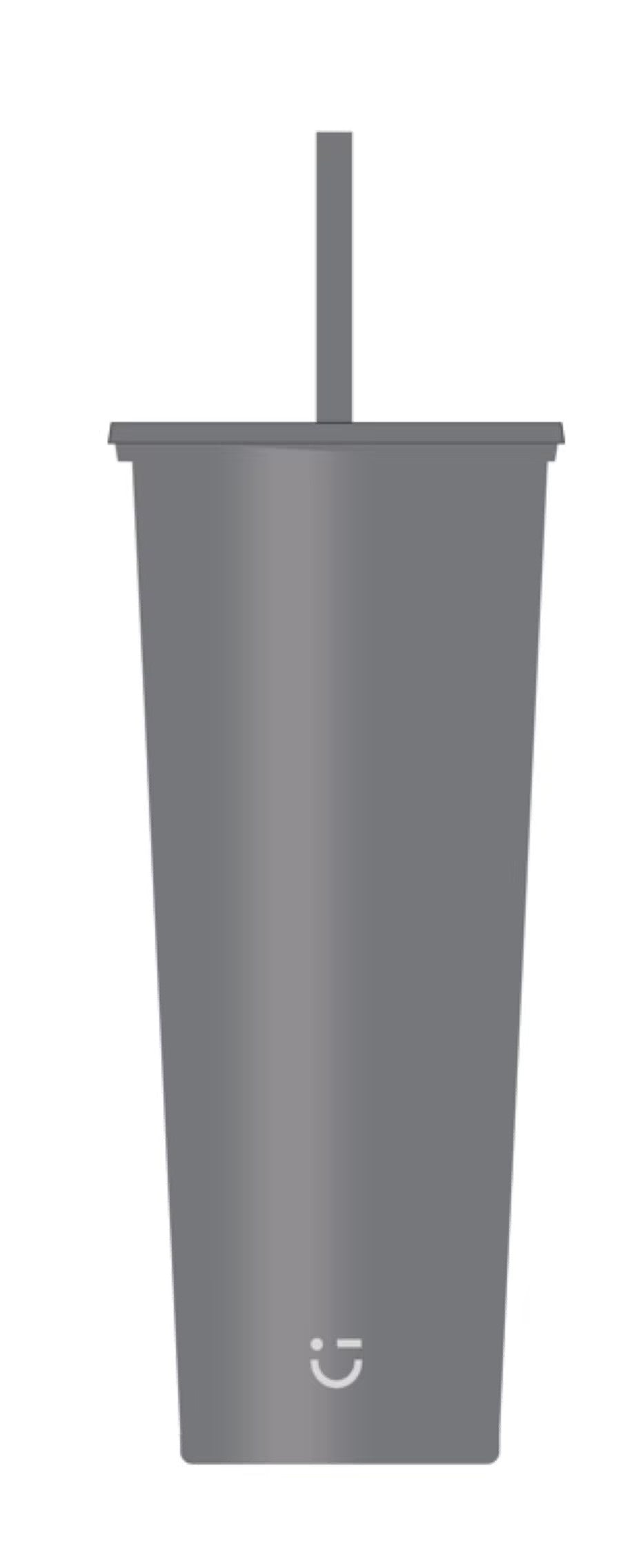 Light & Enjoy Series Single Wall Straw Bottle 850mL (Gray)