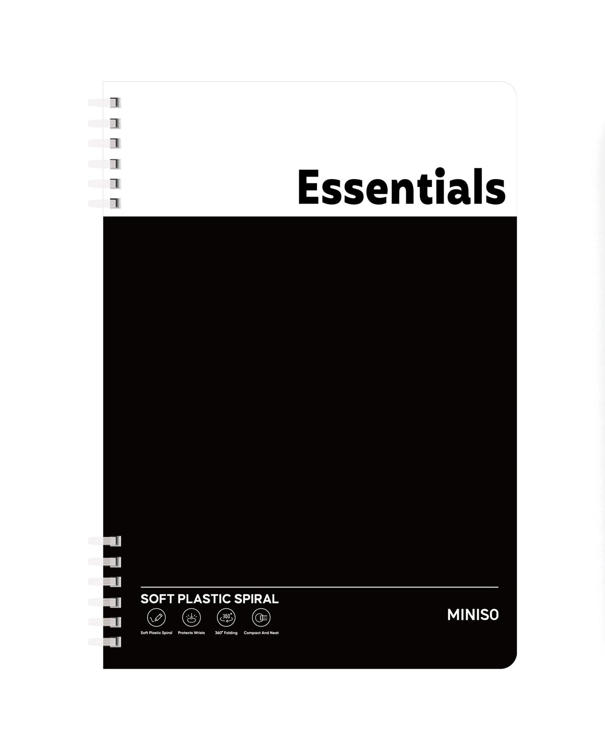 Minimalism Black Collection A5 Colored Soft Wire-bound Book (100 Sheets)