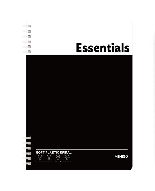 Minimalism Black Collection A5 Colored Soft Wire-bound Book (100 Sheets)