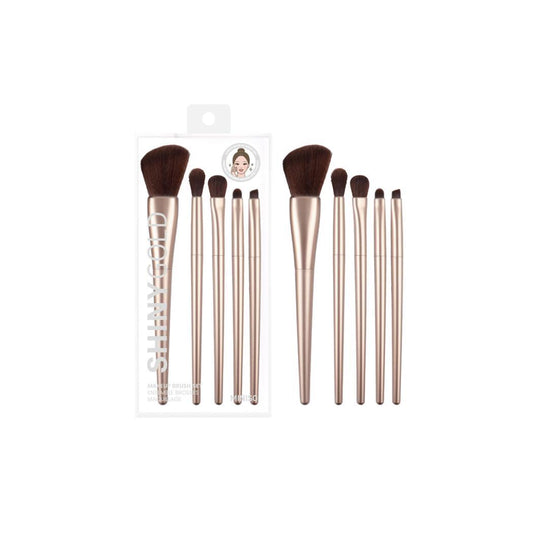 Golden Series Makeup Brush Set (5 pcs)
