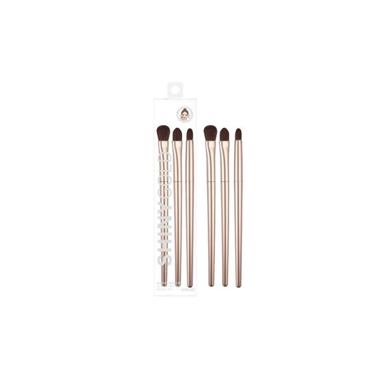 Golden Series Eye Makeup Brush Set (3 pcs)
