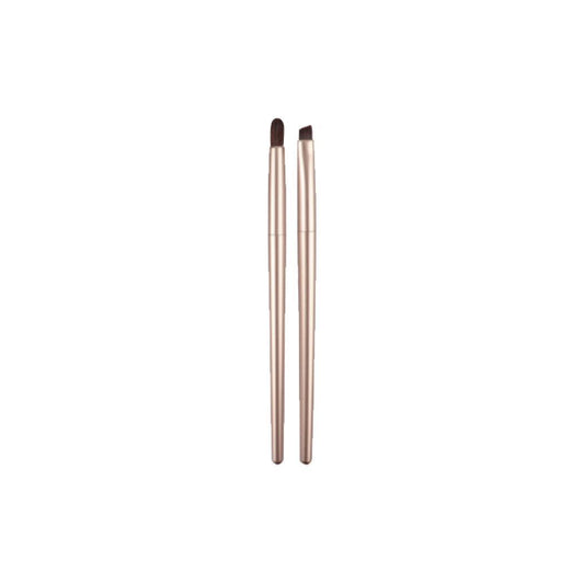 Golden Series Eye & Brow Makeup Brush Set (2 pcs)