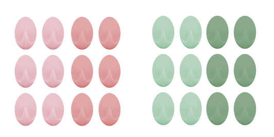 Oval Small Hooks (12pcs) (Mixed Color)
