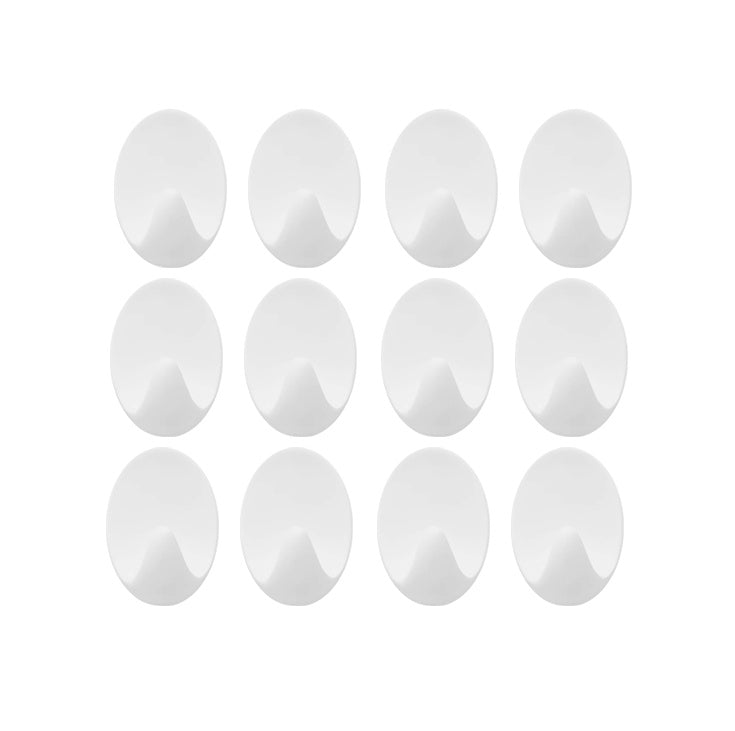 Oval Small Hooks (12pcs) (White)