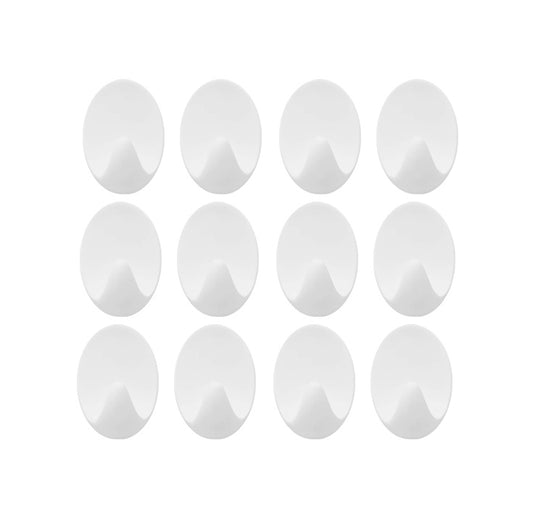 Oval Small Hooks (12pcs) (White)