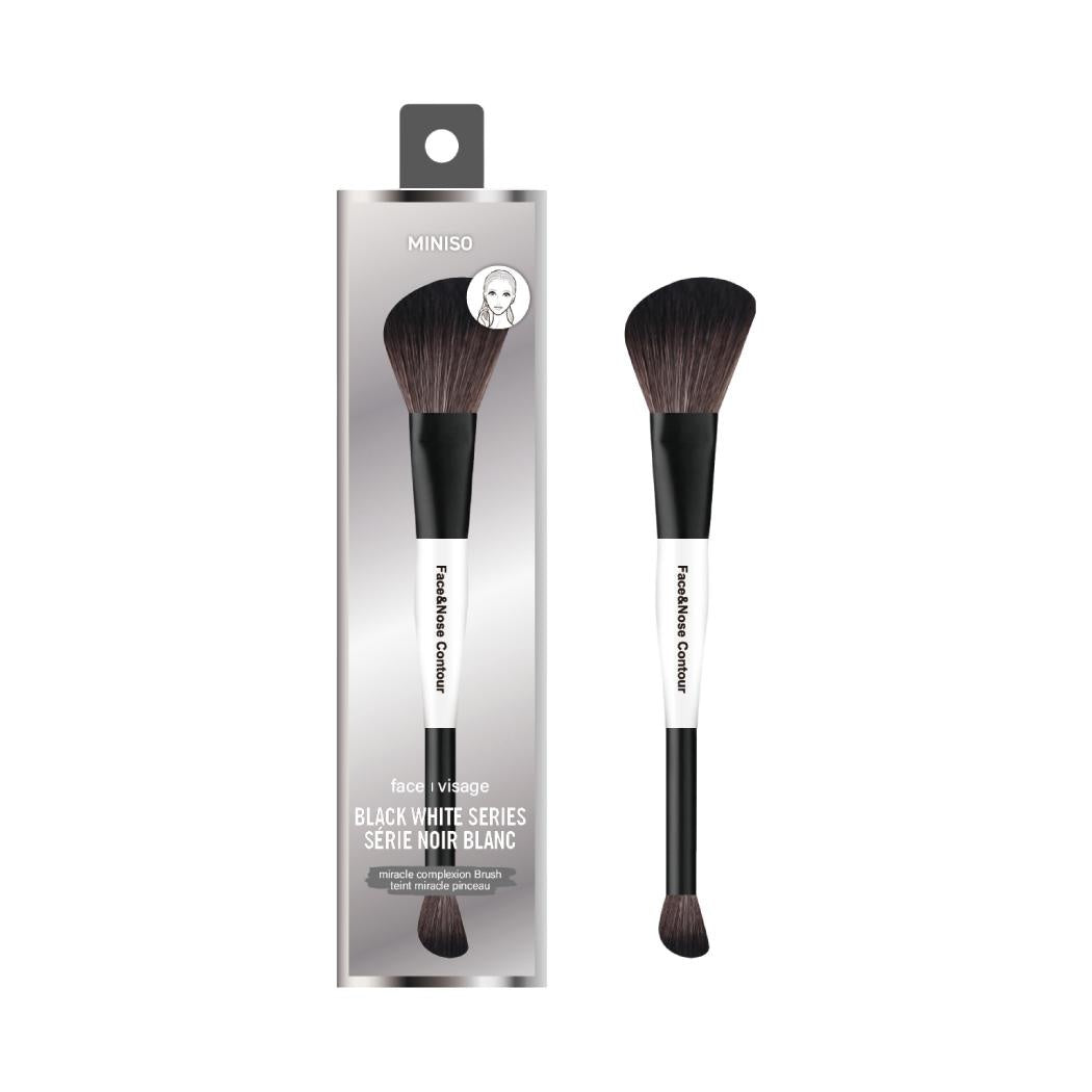 Classic Black White Series 2-in-1 Blush & Contour Brush