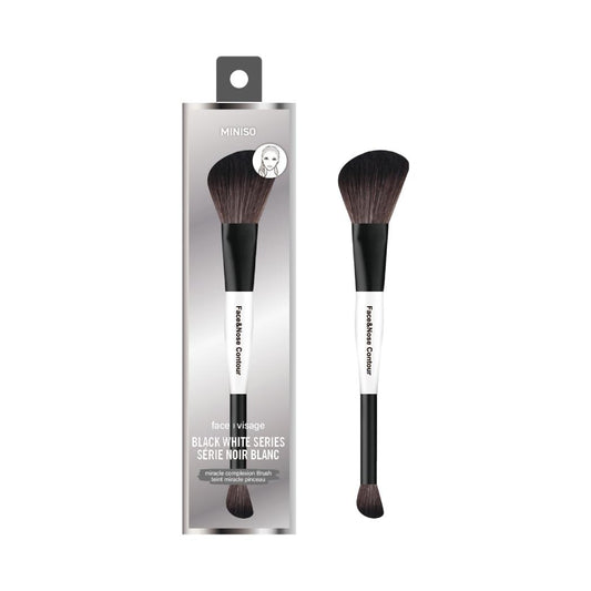 Classic Black White Series 2-in-1 Blush & Contour Brush