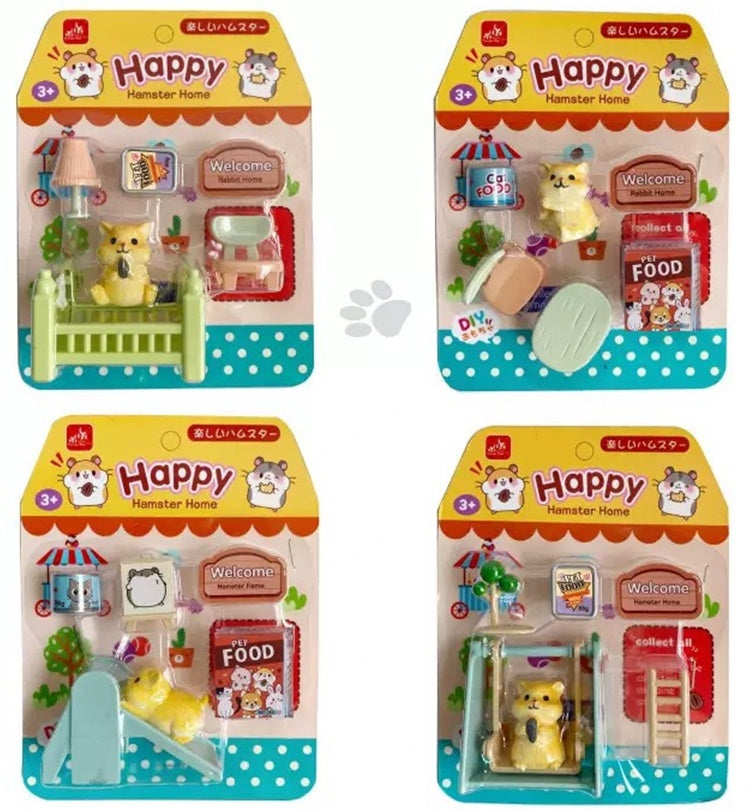 Mini Pet Ornament Set (Hamster) (4 Assorted Models)