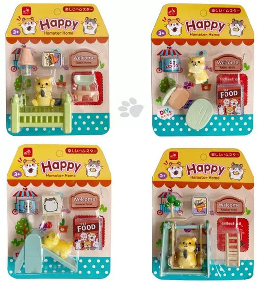 Mini Pet Ornament Set (Hamster) (4 Assorted Models)
