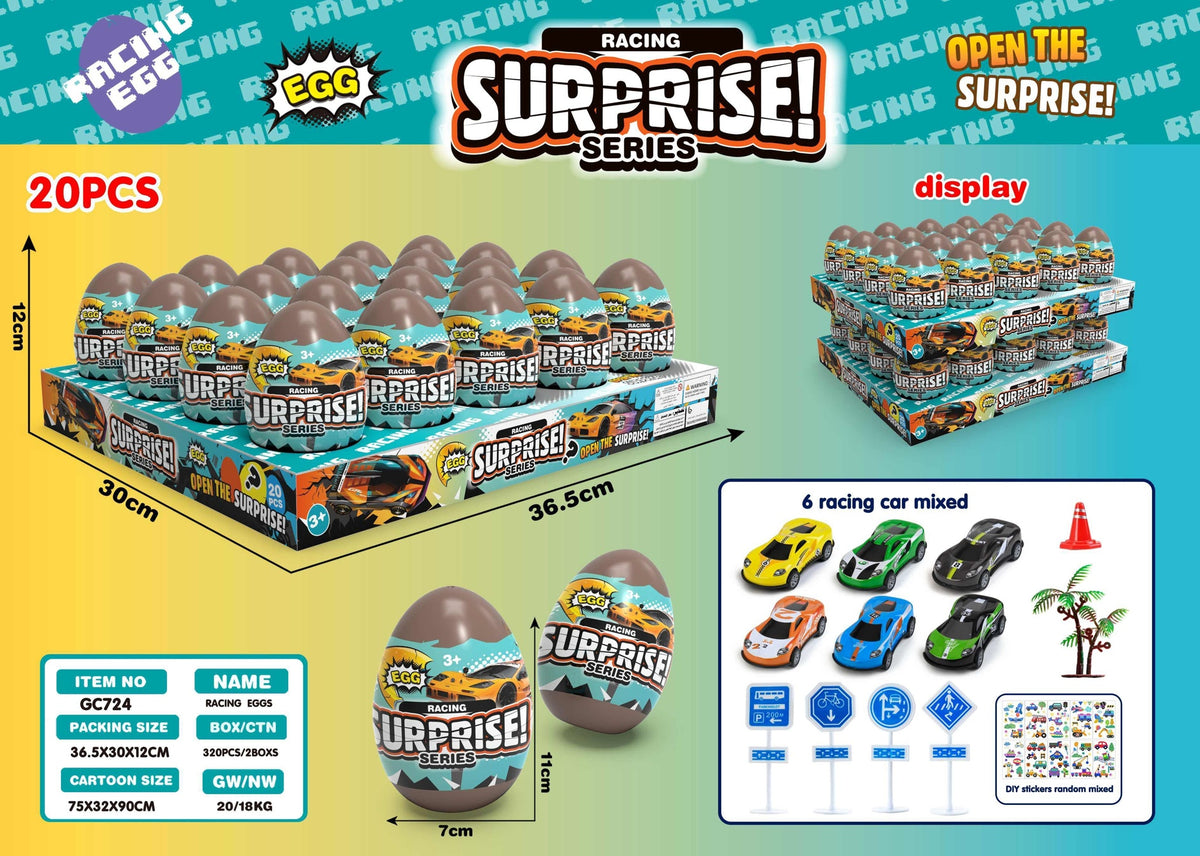 Race Car Surprise Egg Series A - Random Model