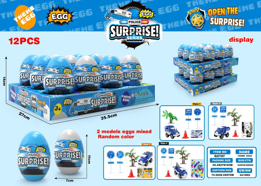 Police Car Scene Surprise Egg - Random Model