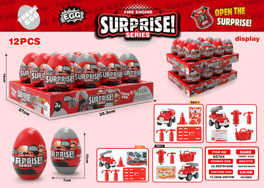 Fire Truck Scene Surprise Egg - Random Model