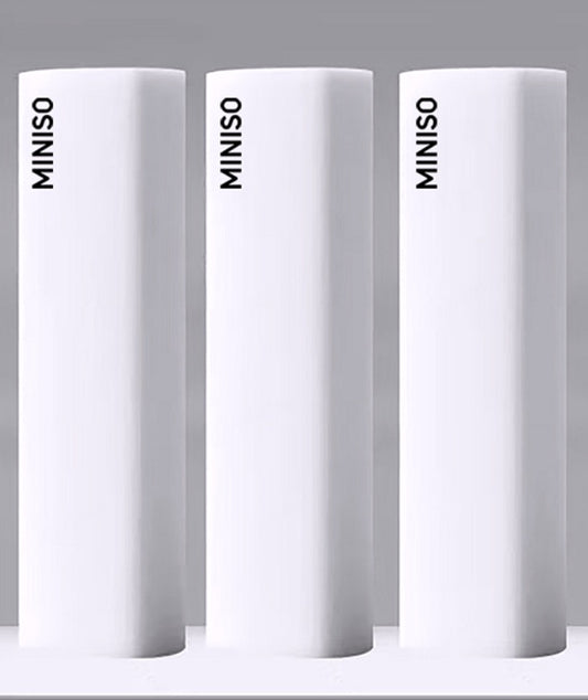Transparent White Collection No-Mess Eraser Set (3 Pack)