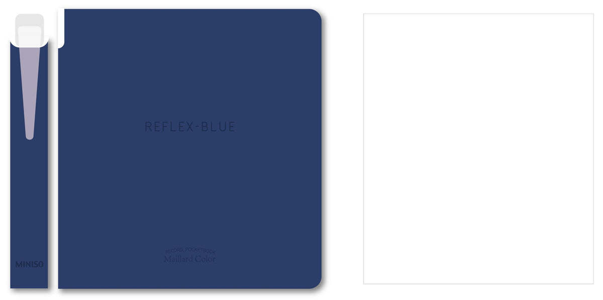 Minimalism Retro Collection Pen Holder Book (96 Sheets) (Midnight Blue) (with 0.5mm Black Gel Pen)