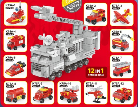 Fire-Fighting Building Block Egg - Random Model