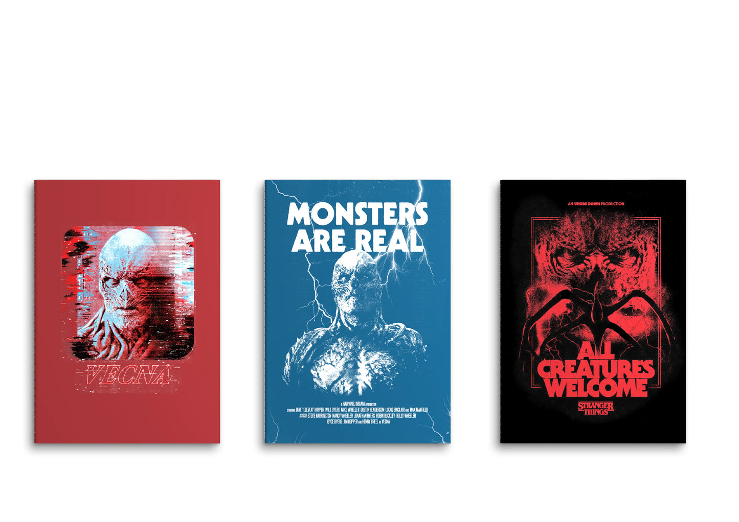 Stranger Things Collection A5 Stitch-bound Book Set (28 Sheets, 3 Pcs)