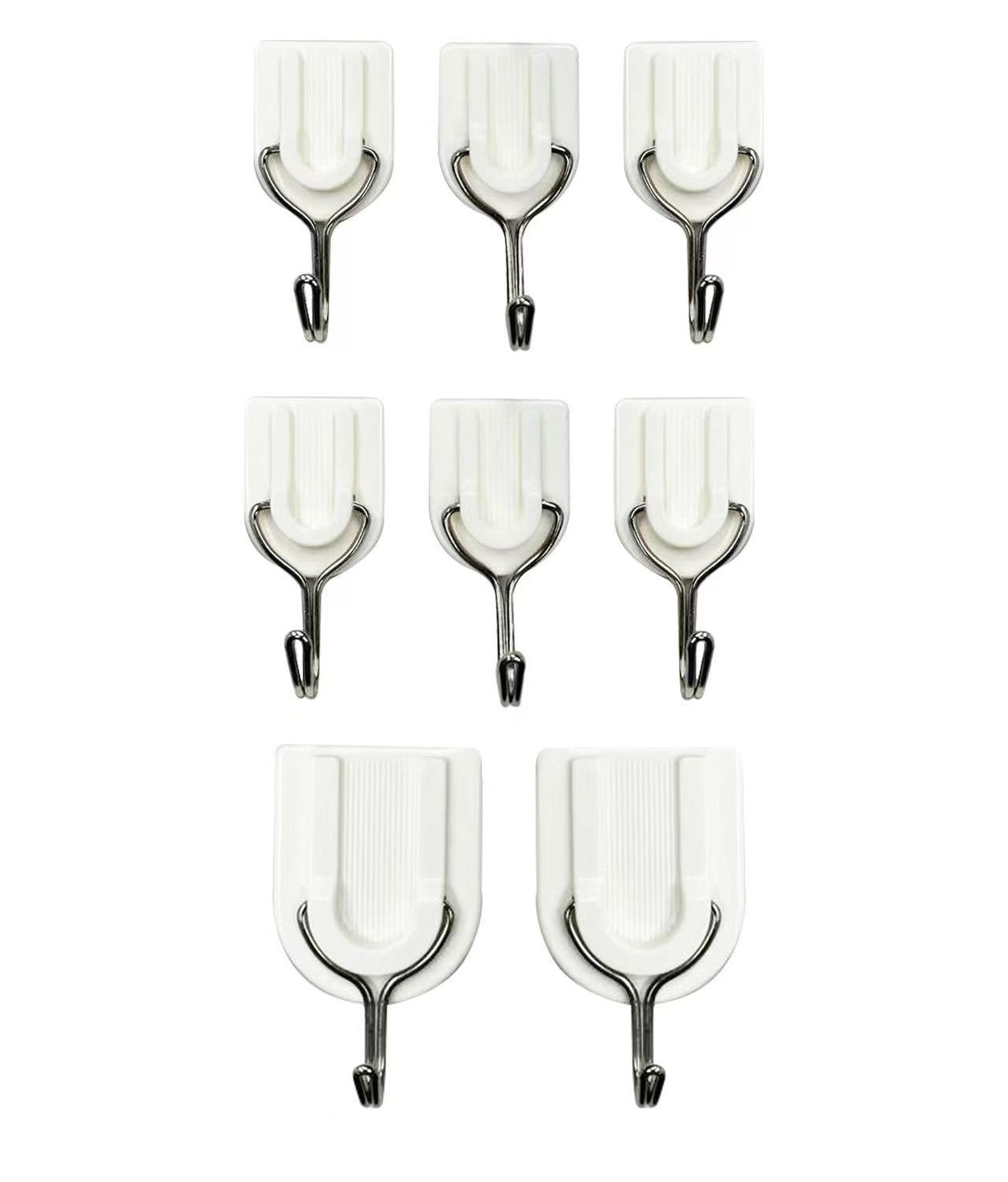 U-Shaped Adhesive Hooks Set (8 pcs)