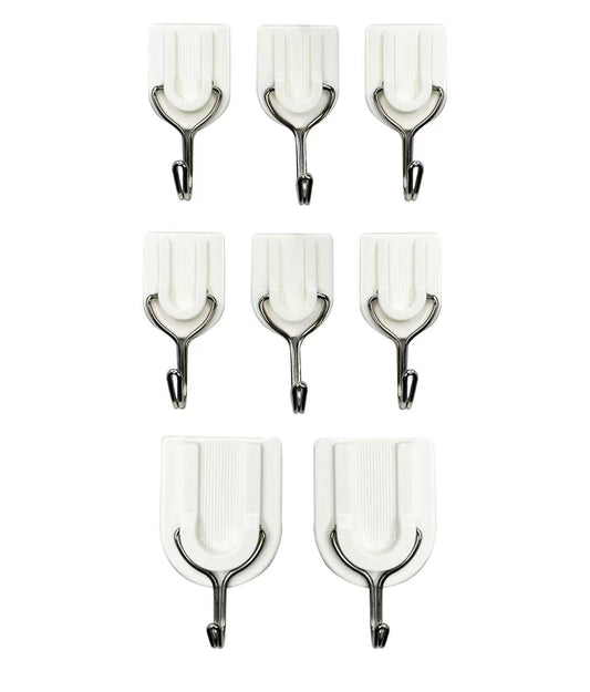 U-Shaped Adhesive Hooks Set (8 pcs)