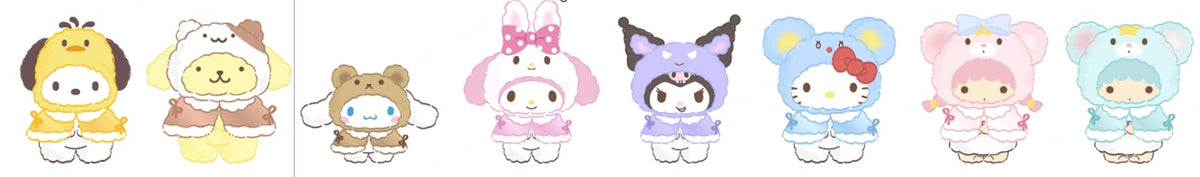 Hello Kitty and Friends Little Cape Vinyl Plush Surprise Box Pendant