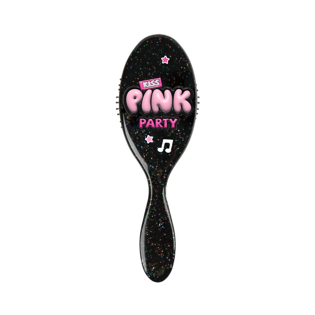 Pink Party Series Glitter Massager Cushion Brush