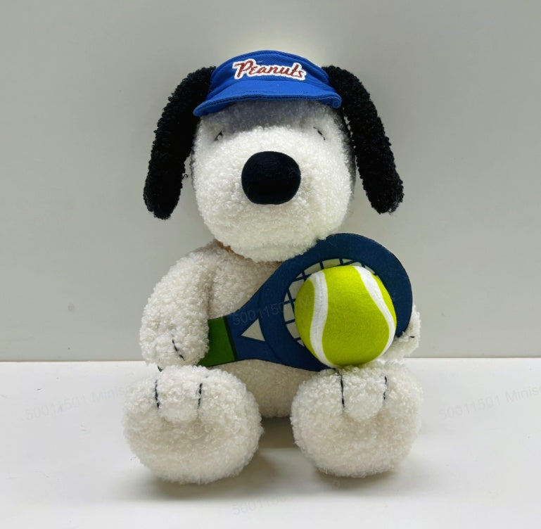 Snoopy New Star Collection 10in. Sitting-posture Plush Toy(Tennis)
