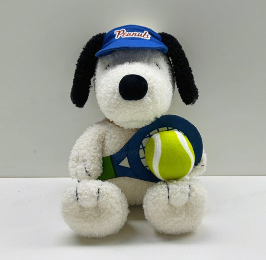 Snoopy New Star Collection 10in. Sitting-posture Plush Toy(Tennis)