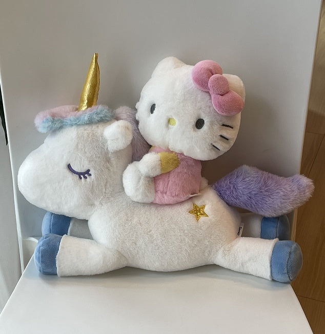Hello Kitty 12in. Riding Unicorn Plush Toy