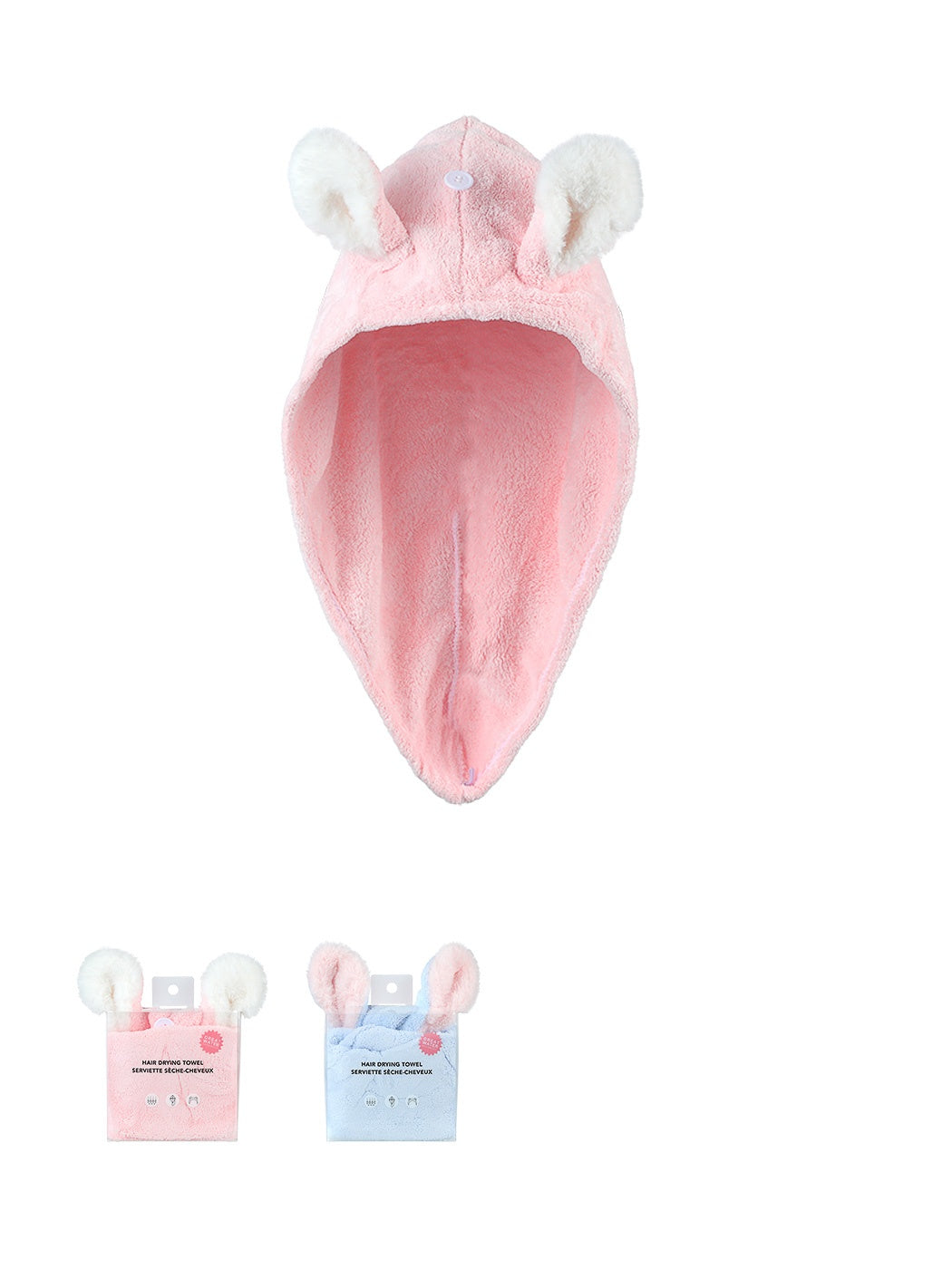 Bunny Ears Hair Drying Towel (Random Design)