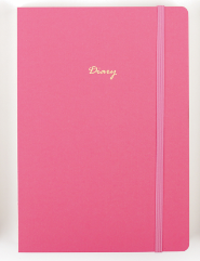 Monthly Plan Stitch-bound Book (160 Sheets)(Fuchsia)