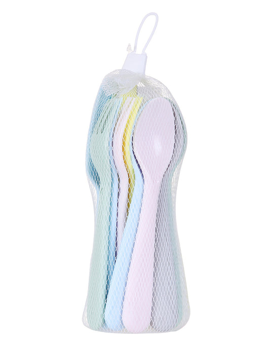 Colorful Cutlery Set (18 pcs - Knives, Forks and Spoons) (Random Design)