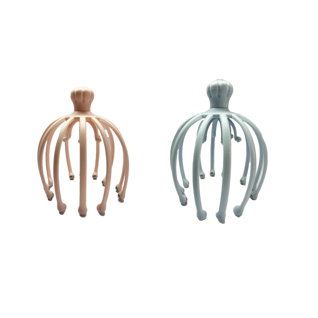 Roller Heads Scalp Massager with Two Sets of Fingers (Random Design)