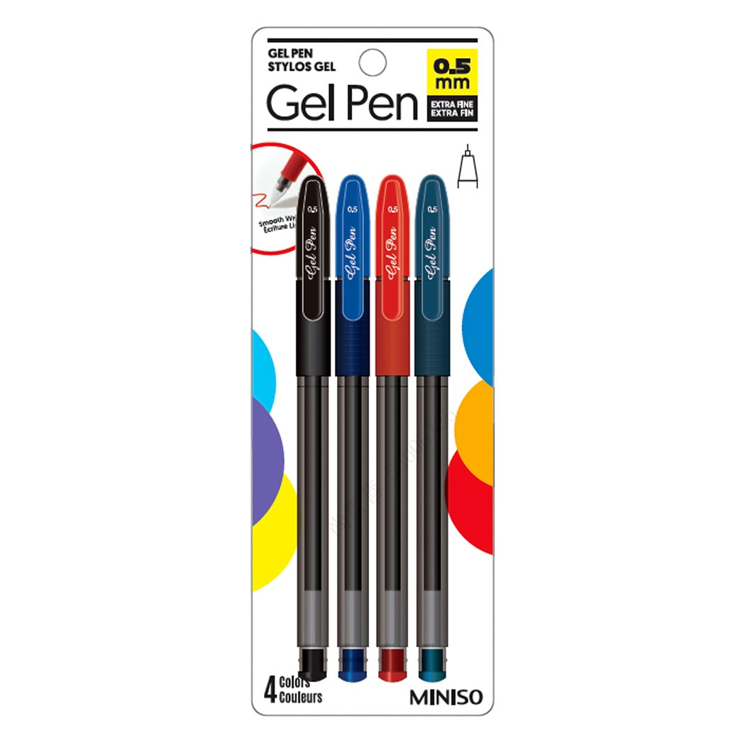 J505 0.5mm Gel Pens, 4 Pack