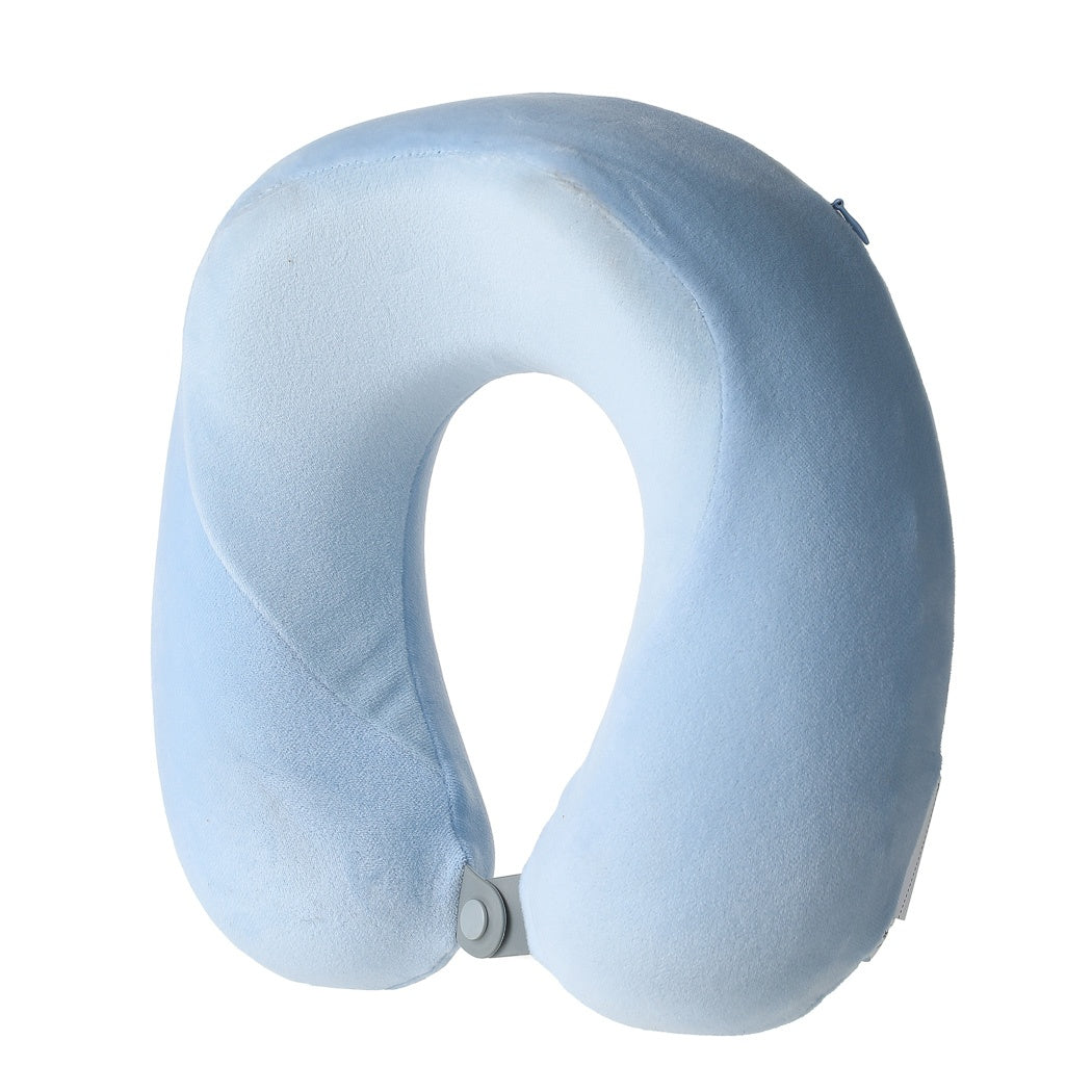 Dual Color Memory Foam U Shaped Neck Pillow(Blue)