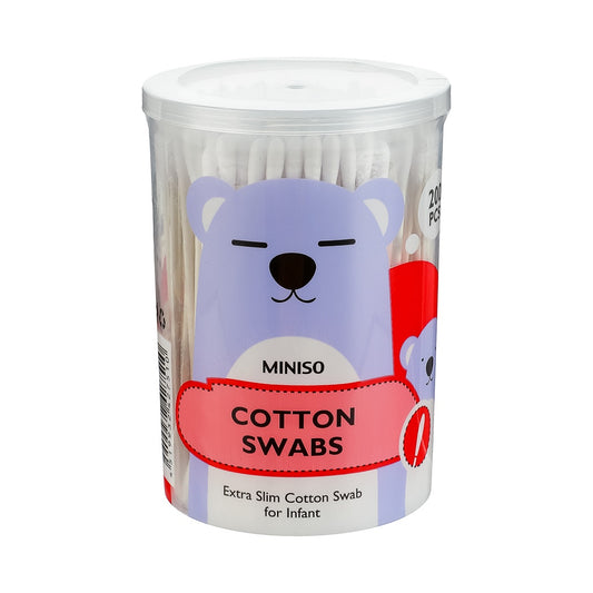 Extra Slim Cotton Swab for Infant (200 Pcs)