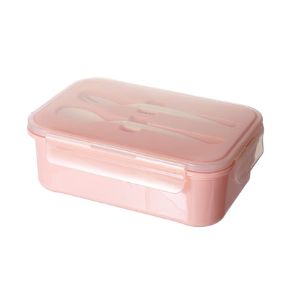 Large Capacity Rectangle Bento Box (1200mL)(Pink)