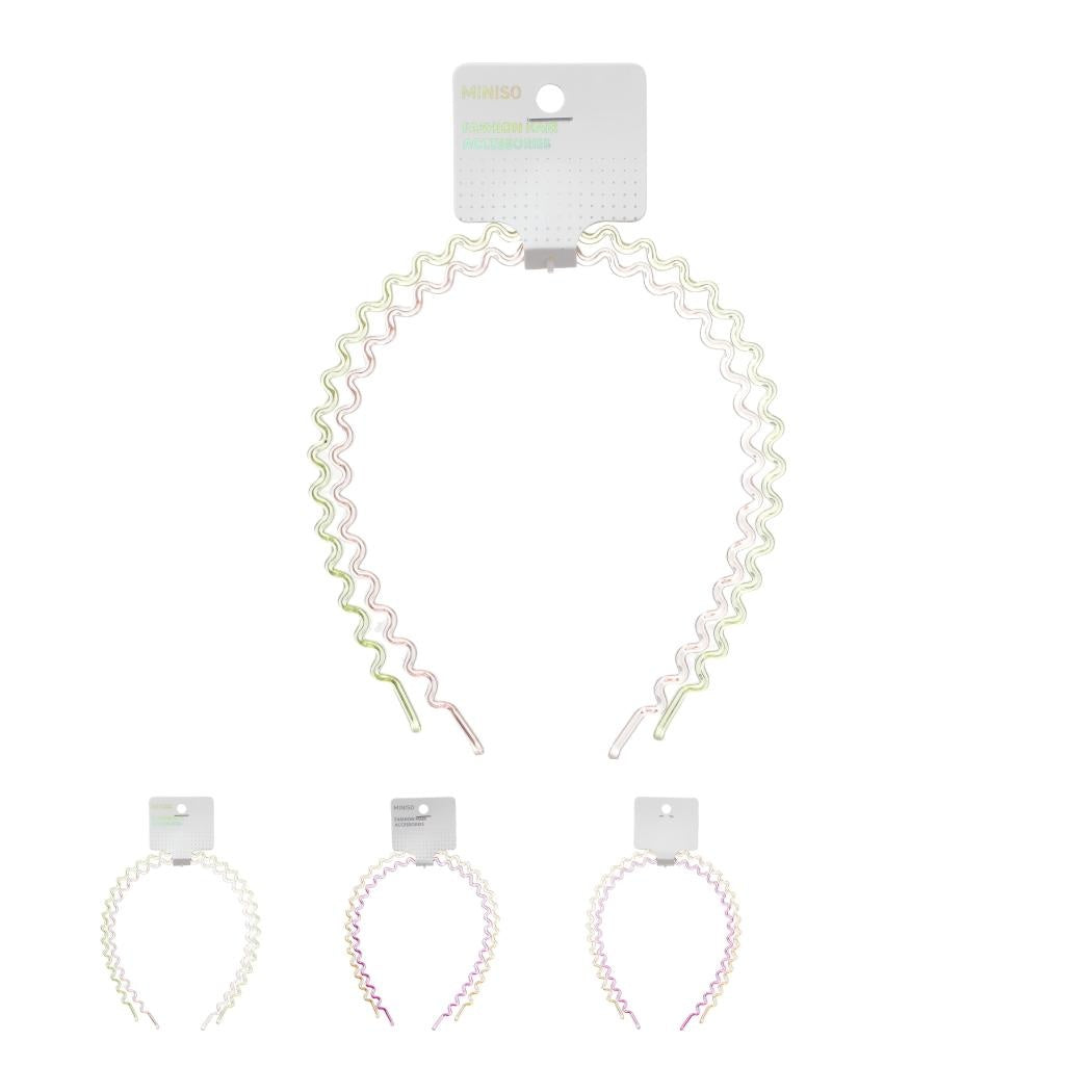 Basic Series Jelly Color Noodles Hair Hoop (2 pcs) (Random Design)