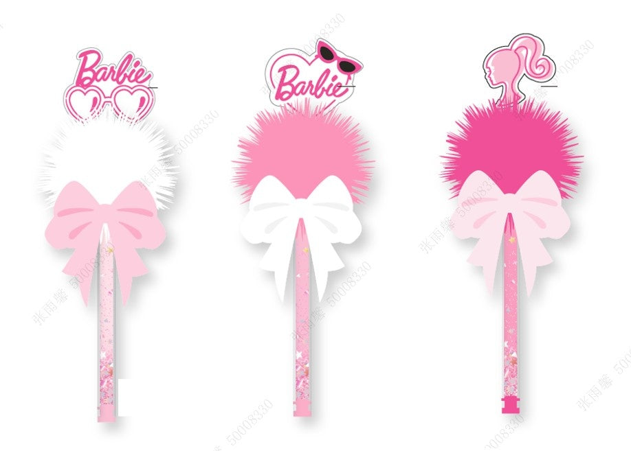 Barbie Collection Fluffy Ball Gel Pen(3 Assorted Models) PDQ