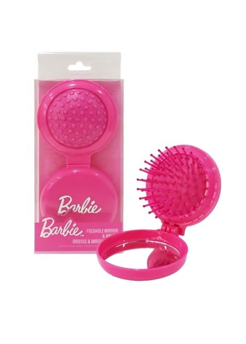 Barbie Collection Foldable Mirror & Brush